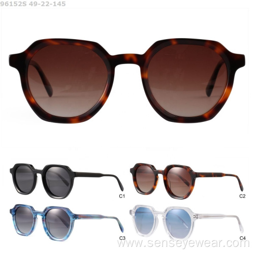 Bevel Shades Acetate Polarized Sunglasses For Women